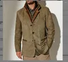 Vestes pour hommes automne hiver veste hommes manteau décontracté col rabattu vintage streetwear vêtements vêtements d'extérieur