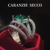 Garanzie Bridging and Wiring High Luxury Full Diamond Micro Set Open Ring 231215