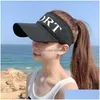 Casquettes de balle Femmes Chapeau Vide Top Femme Sunsn Designer Mode Sports de plein air Sunhat 2022 Sunshade Baseball Cap Voyage Summer Sun Drop Dhohd