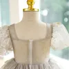 Mädchenkleider 2023 Junges Mädchen Paillettenkleid Kinder Mädchen Puffärmel Spitze Perlen Ballkleider Kinder Geburtstag Party Pageant Formale Vestidos 231211