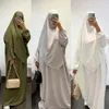 Etniska kläder Eid huva muslimska kvinnor hijab klänning bönplagg jilbab abaya long khimar full täcker ramadan klänning abayas islamiska kläder niqab 231208