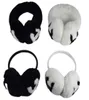 Conjunto de presente protetores de orelha clássicos protetores de orelha de inverno feminino coelho lã marca designer de moda pelúcia quente8087271
