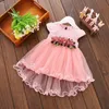 Girls Dresses 6M3Y Infant Kids Baby Girl clothes Summer Floral Tulle Sleeveless Cotton Princess Party Wedding Holiday For 231211
