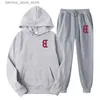 Herren-Trainingsanzüge, Herren-Set, 2023, Herbst/Winter, Damen-Sport-Top, Herren-Sport-Shirt, Herren-Hoodie, Jogging, Damen-Sportbekleidung, Marken-Sporthose, Q231211