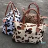 Sacs de voyage en peau de vache entière Sacs polochons léopard Fannal Sacs de sport de week-end imprimés de vache personnalisés DOM-1081405268f