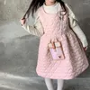 مجموعات الملابس 2023 Cotton Coat Sep Skirt من قطعتين كوريين وينتر حلو مجموعة 4-94