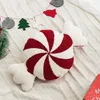 Pillow Christmas Throw Candy Shaped Plush Sweet Cane Home Decorative For Sofa Chair