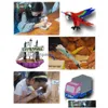 3D Ding Pen DIY Printer Filament 1.75mm Arts Printing LCD Educational Gift for Kids Design Paint Drop Drova