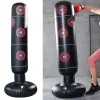 Saco de boxe inflável saco de boxe pvc adultos crianças tumbler saco de areia treinamento de boxe aliviar o estresse saco de areia