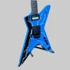 Dimebag Flying V chitarra elettrica Clear Lightning Bolt vendita calda