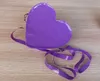 I bambini alla moda amano la borsa a forma di cuore per ragazze, borsa a tracolla singola in PVC color caramella, mini portafoglio per borse a tracolla per bambini Z5920