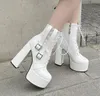 Designer-Stiefel mit seitlichem Reißverschluss, hochwertige Damenstiefel, echtes Leder, Halbstiefel, klassischer Stil, Schuhe für Winter und Herbst, Schneestiefel, Stiefeletten