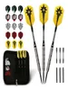 Max Professional Darts Set 80 Tungsten Steel Tip 22 24 Grams with Case Pointed Aluminium Alloy249Z4819997