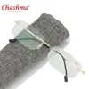 Gafas de lectura sin montura de titanio, plegables, superligeras, flexibles, con memoria, Oculos De Grau1 0 1 5 2 0 2 5 3 0 3 5 Sunglasses281Y