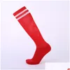 Chaussettes de sport Top Qualité Hommes Femmes Enfants Professionnel Football Confort Portable Respirant Genou Haute Chaussette Enfants Adt Basketball Runni Ot39Y