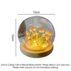 Dekorativa blommor konstgjorda tulpan Flower Night Light Handmased Diy Bedside Lamp Led Bed Bedroom Christmas Room Decor Birthday Presents