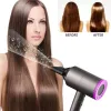 NEW Top Quality Hair Dryer Negative Ions Hammer Blower Electric 6 Styling Attachments With Gift Box LL