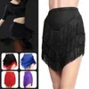 Stage Wear Women Fringes Tassels Mini Skirt Ballroom Latin Tango Salsa Dancewear Dress Samba Chacha Dancing Skirts