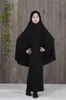 Roupas étnicas 2 Pcs Muçulmanos Crianças Hijab Vestido Abaya Conjunto Islâmico Crianças Ramadan Oração Burka Árabe Meninas Khamar Lenço Saia Niqab Terno