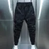 Herrenhose, einfarbig, Herrenhose, dicker Plüsch, Kordelzug, Jogginghose mit elastischem Bund, Knöchelband, Streetwear für lange Zeit