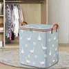 Storage Bags Clothes Bag Big Capacity Clothing Bins With Lids Space-saving Box Dus Moving