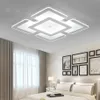 Luzes de teto controle remoto superfície montada moderna led lamparas de techo retângulo lâmpada acrílica luminárias249l