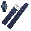 Nylon Canvas Watchband för IWC Pilot Portugal Portofino Watch Strap 20mm 21mm 22mm Armband Armegreen Blue Men handledsbälte