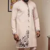 Survêtements pour hommes African Native Outfit Dashiki Pantalons masculins Ensembles pour habiller Designer de luxe Costumes élégants Vêtements pour hommes 2PC Ethnique Abaya