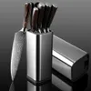 XITUO Set da cucina per chef 4-8 pezzi / set LNIFE Supporto LNIFE in acciaio inossidabile Santoku Utility Cut Cleaver Pane Coltelli per sbucciare Forbici243u