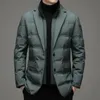 Piumino da uomo Piumino da uomo di alta qualità Arrivo Uomo Business Casual Colletto classico 90% Piumino d'anatra Gery Mantieni caldo parka 231208