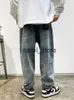 Männer Hosen Amerikanische Streetwear Distressed Zerrissene Jeans Männer Kleidung Harajuku Casual Denim Cargo Hosen Koreanische Hip Hop Gerade Hosen Männlich J231208