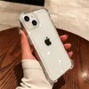 Handyhülle für iPhone 15 Pro Max 14 Plus 13 Mini 12 11 Objektiv Kameraschutz Transparent Klar Luftpolster Stoßfest Hart Acryl Hüllen Abdeckung