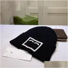 Beanie/Skull Caps Designer Märke Mens Beanie Hat Womens Autumn and Winter New Small Fragrance Fashion Trend Retro Classic Letter Outd Dhsbo