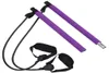 Attrezzatura per esercizi di stick di Pilates regolabile per allenamento a tutto il corpo bande di resistenza viola7359377