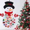 Feestspelletjes Knutselen DIY Vilt Kerstsneeuwman Spelletjes Set Ornamenten Hangende Decorset Kinderspeelgoed 231208