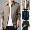 Men's Jackets Men Loose Business Jacket Social Blazer Solid Color Thin Casual For Male Coat Spring Autumn Office Dress Outerwear