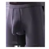 Sous-vêtements hommes anti-usure jambe boxer shorts troncs pochette améliorant taille basse sueur respirant boxeurs hausse sous-vêtements