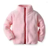 Kurtki 1 2 3 4 lata Baby Coats Boys Dziewczyny Dzieci Plush polar niemowlę maluch polarny turtlerek bluza zimowa ubrania zimowe