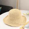 Cappelli a tesa larga da donna, vacanze, viaggi, portatili, cadenti, all'aperto, estate, autunno, retrò, pieghevole, fatto a mano, cappello di paglia, protezione solare, spiaggia