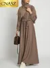 Plus -storlek klänningar Selle Simple Style Marockan Kaftan Turkiet Solid Color Gulf Abayas Islamiska kvinnor Lång klänning Muslim Saudi Ramadan 231208