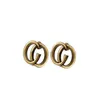 Orecchini con bottoni in oro alla moda aretes per le donne amanti del matrimonio, regalo di fidanzamento, gioielli con scatola NRJ3314