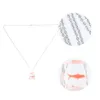 Pendant Necklaces 1Pc Creative Fish Necklace Novelty Fancy Carp Transparent Water Bag Resin