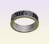 Den ursprungliga S925 Silver Stripe Fashion Hiphop Couples Ring28214220438