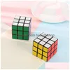 Magic Cubes Puzzle Cube Liten storlek 3 cm Mini Game Learning Education Good Gift Toy Decompression Toys Drop Delivery Gifts Puzzles Dhwze