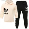 Men's Tracksuits Mens Tracksuit Hooded Sweatshirts and Jogger Pants High Quality Gym Outfits Autumn Winter Casual Sports Hoodie Set Streetwear Q231211