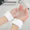 2pcs One Pair Wash Face and Wrist Band Absorb Water Sports Sweat Wiping Bracelet Hairband Moisture Proof Sleeve Wrist Guard