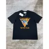 Casablanca Tenni Club Designer T-shirts Pull Lettre Triangle Motif Imprimé Blanc T-shirt À Manches Courtes Casablanc Coton Tees