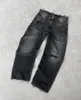 Jeans pour hommes Automne Hiver Y2K Harajuku Hip Hop Mode Baggy Punk Denim Pantalon à jambes larges Hommes Femmes Gothique Pantalon taille haute