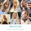 Synthetic Wigs Blonde Hair Body Wave 3 4 Bundles with 13x4 Ear to Ear Hd Lace Frontal Closure Brazilian Human Blonde 613 Hair with 13x6 Frontal 231211