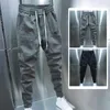 Herenbroeken Comfortabele, stijlvolle herenbroeken Dikke pluche joggingbroek met trekkoord en elastische taille Enkelband Streetwear voor lang